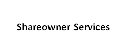 Shareowner Services
